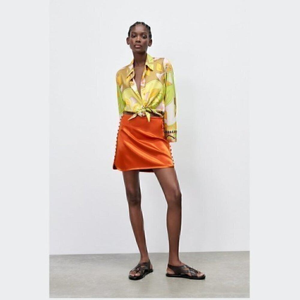 ZARA High-Waisted Mini Skirt NWT - Picture 10 of 14
